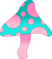 a psychedelic-looking mushroom