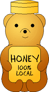 a honey bear jar