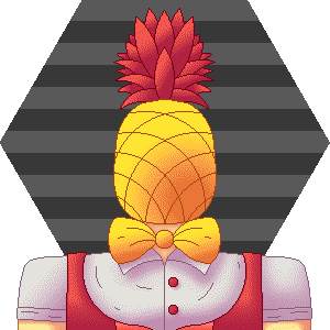 a pineapple-headed buff fighter dude