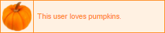This user loves pumpkins