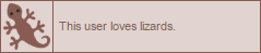 This user loves lizards