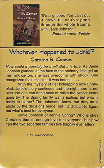Whatever Happened to Janie? by Caroline B. Cooney