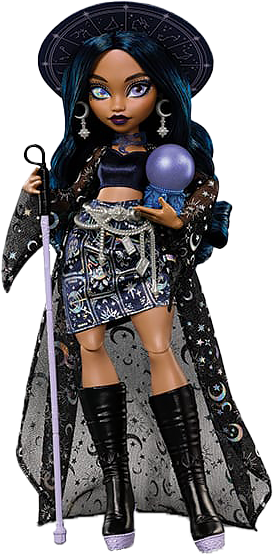 Monster High character Venus McFlytrap with her hair in an afro puff