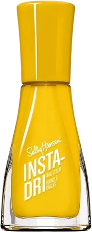 a bottle of brilliant yellow nail polish