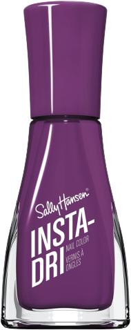 a bottle of warm purple nail polish