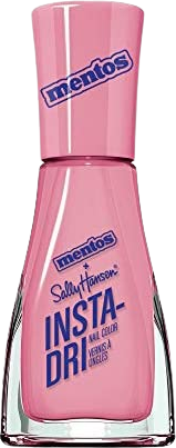 a bottle of pink nail polish