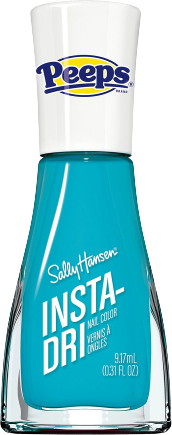 a bottle of brilliant blue, textured nail polish