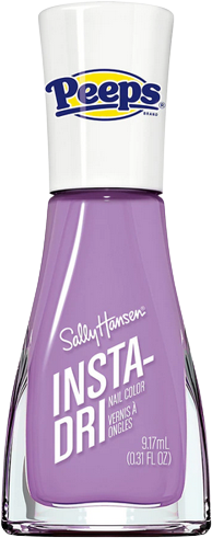 a bottle of lavender/pale purple nail polish