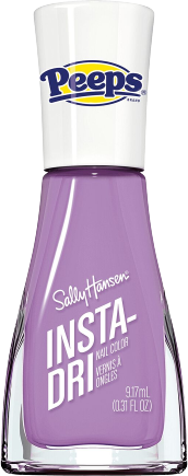 a bottle of pale purple, textured nail polish