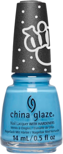 a bottle of neon blue nail polish