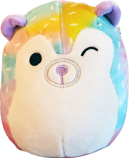 a rainbow hedgehog Squishmallow plush