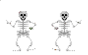 dancing pixel skeletons