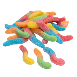 a pile of sour worms