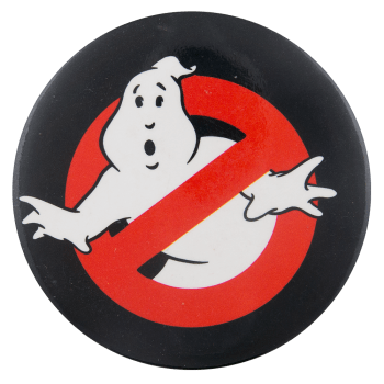 a Ghostbusters pinback button