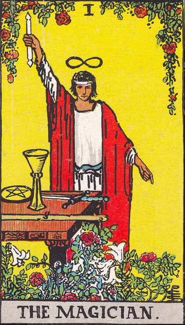 A Magician tarot card