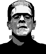 a pixel art Frankenstein