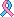a folded-over ribbon in half pink, half light blue