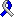 a folded-over ribbon in half silver, half blue