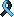 a folded-over ribbon in half light blue, half black