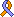 a folded-over ribbon in half lavender, half orange