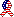 a folded-over ribbon in American flag