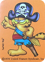 Garfield in his Pirate Costume