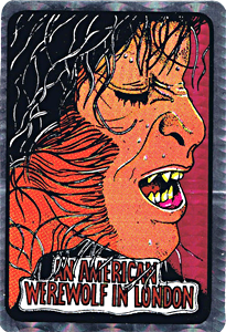 large sticker featuring the movie An American Werewolf in London