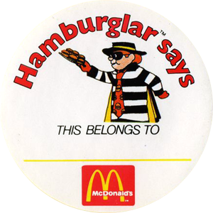 Hamburglar sticker