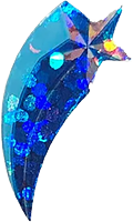 sparkly blue shooting star