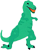 green tyrannosaurus rex sticker
