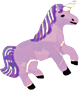 holographic purple unicorn sticker