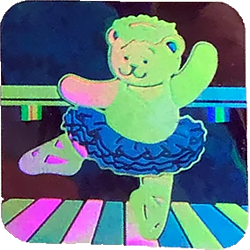 a holographic teddy bear