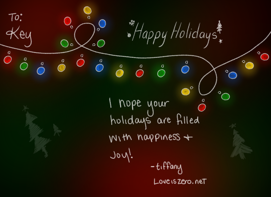 Happy Holidays from Tiffany @ Love Is Zero!