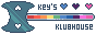 link button for Key's Klubhouse featuring a rainbow battleaxe