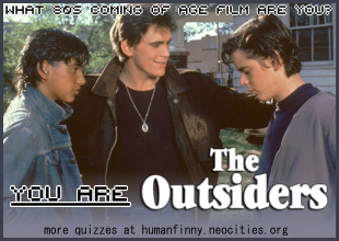 I am The Outsiders - What 80s Coming of Age Film Are You? The Outsiders