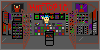 A tiny rendition of a Hot Topic storefront