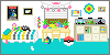 A tiny room featuring a bed with plushies, a desk with multiple houseplants, a cabinet with aquariums and a terrarium, and multiple framed art pieces on the wall