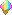 a tiny cone of rainbow sherbert