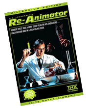 dvd box cover of 'Re-Animator'