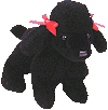 Black poodle Beanie Baby