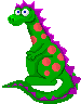Dino Delight, a green, fire-breathing dinosaur?