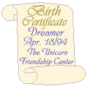 birth certificate for Dreamer