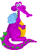 Jeffery, a purple dragon