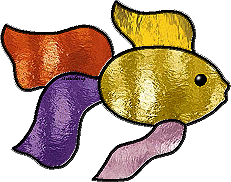 Stained glass fish