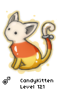 A candy corn cat