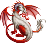 a red and white dragon
